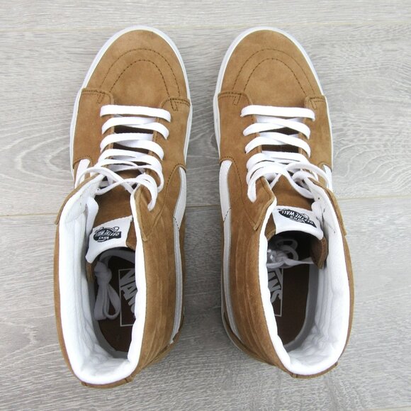 Vans Sk8-Hi Suede Sneakers Men's Size 11.5 Brown NEW - Picture 9 of 15